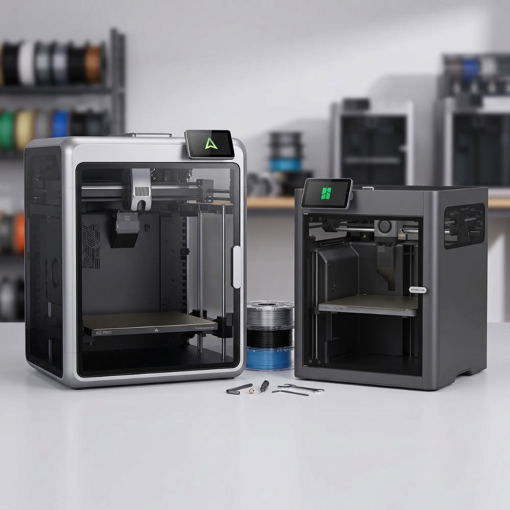 Comparatif Bambu Lab X2D vs Creality K2 Pro