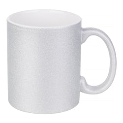MissKraft - Sublimation - Mug en Céramique - Argent Pailleté - 330 ml