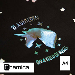 Chemica - Holograflex - Holographique Rose Blanc - Feuille 30 cm x 20 cm