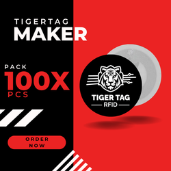 TigerTag Maker 100 pcs ( Créez vos propres étiquettes RFID pour l'impression 3D )