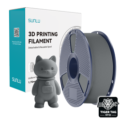 Sunlu - PLA Matte - Gris (Grey) - 1,75 mm - 1 kg avec RFID TigerTag