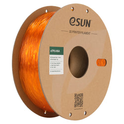 Bobine eSun de eTPU-95A Orange Transparent - 1 kg - Bobine en carton