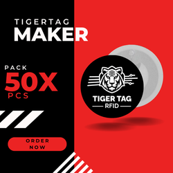 TigerTag Maker 50 pcs ( Créez vos propres étiquettes RFID pour l'impression 3D )