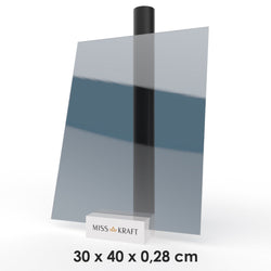 Plaque acrylique MissKraft - Transparent Noir