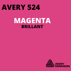 AVERY 500 - Vinyle Adhésif - Magenta Brillant - 24 cm x 10 m