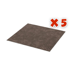 Craft Express - 5 Feuilles de Cuir Laserables - 30,5 x 30,5 cm - Marron Foncé