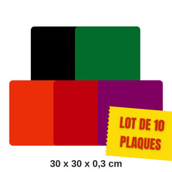 Creality - 10 Plaques Acryliques Opaques (Opaque Acrylic Sheets) - 30 x 30 cm - 3 mm