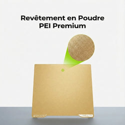 Creality - K2 Pro - Plateau d'impression PEI Double Face Givré