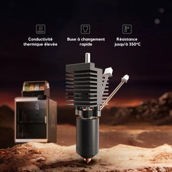 Creality - K2 Plus - Kit Tête de Chauffe en céramique avec Buse (Ceramic Heating Block Kit)