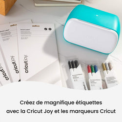 Cricut - Joy - Feuilles de Vinyle Amovible - Noir (Black) - 14 x 33 cm - 4 pièces