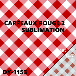 infusible ink carreaux touge sublimation feuille 30x30 cm atome3d