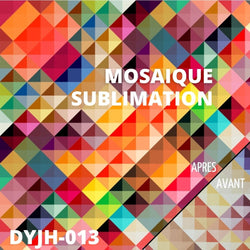 sublimation feuille infusible ink mosaique 30x30 cm