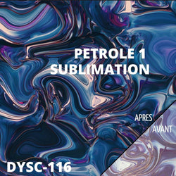 Sublimation - Feuille Transfert - Petrole 1- 30x30 cm