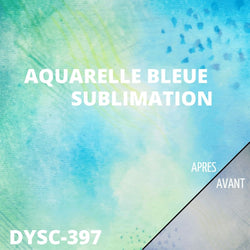 Aquarelle bleur sublimation infusible ink feuille transfert atome3d 30x30 cm
