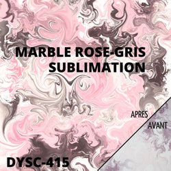 Sublimation - Feuille Transfert - Marbre Rose-Gris - 30x30 cm