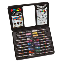 POSCA Malette 20 marqueurs Graffiti