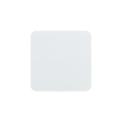 MissKraft - Sublimation - Lot de 5 Sous-verres en Acier Carré - Blanc Mat