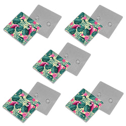 Craft Express- Sublimation - Lot de 5 Magnets en Métal Carré - 5,5 x 5,8 cm