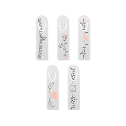 MissKraft - Sublimation - Lot de 5 Marque-pages Rectangulaires - Sublimé