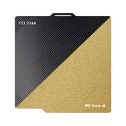 Ziflex - Plateau d'Impression pour Bambu Lab Séries X1/P1/P2/A1 - PET & PEI Textured - 257 x 257 mm