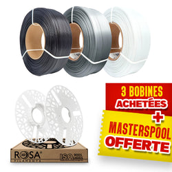 Pack Refill Rosa3D - Shadow - PLA Starter x3 + Masterspool Offerte