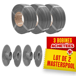 Pack Refill AzureFilm - 3x PLA Gris + 2x Masterspool
