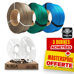Rosa3D - Pack Refill Rosa3D - Perlé Satiné - PLA Starter x3 + Masterspool Offerte