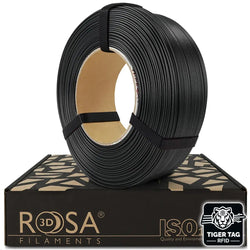 Rosa3D - PLA-CF - Black CarbonLook (CarbonLook) - 1,75 mm - 1 kg Refill avec RFID TigerTag