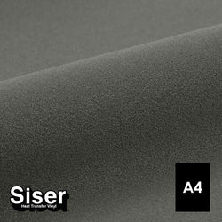 Siser - Flock - Feuille A4 Thermocollant - (S0018) Gris Velours - 20 x 30 cm