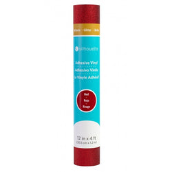 Silhouette - Vinyle Pailleté Rouge (Glitter Red) - Largeur 30 cm