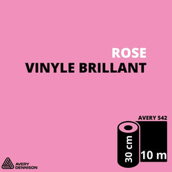 AVERY 500 - Vinyle Adhésif - Rose Brillant - 30 cm x 10 m