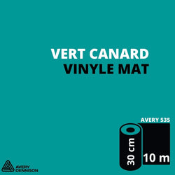 AVERY 500 - Vinyle Adhésif - Vert Canard - Mat - 30 cm x 10 m