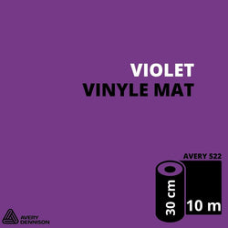 AVERY 500 - Vinyle Adhésif - Violet Mat - 30 cm x 10 m
