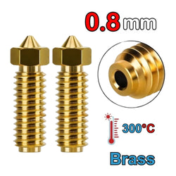 Zimple3D - Anycubic Kobra 3 - Lot de 2 Buses Laiton - 0.8 mm