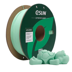 Bobine eSun de ePLA Matte Mint Green - 1 kg - Spool Carton 2 et son print