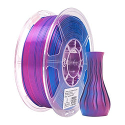 Bobine eSun de eSilk-PLA Magic Red Blue - 1 kg - Spool en plastique et son print