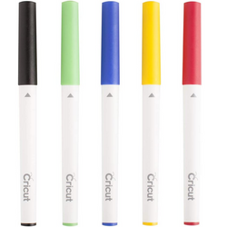 Cricut - Kit 5 Feutres Classiques à Pointe Fine (0.4mm)