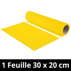 Chemica - Upperflock - Jaune Or (Golden Yellow) - Feuille 30 cm x 20 cm