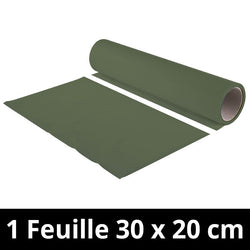 Chemica - Upperflock - Kaki (Khaki) - Feuille 30 cm x 20 cm