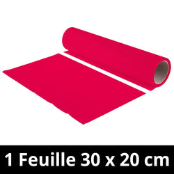 Chemica - Upperflock - Rouge Clair (Light Red) - Feuille 30 cm x 20 cm